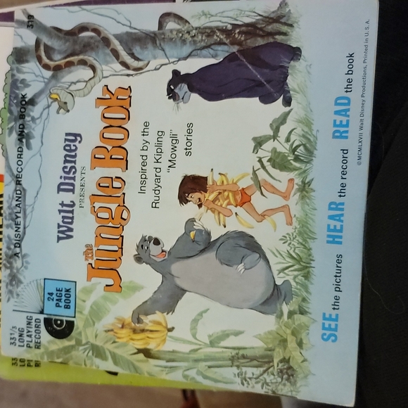 1967 A DISNEYLAND RECORD AND BOOK JUNGLE BOOK